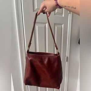 Portland Leather Triangle Bag in Nutmeg NWOT